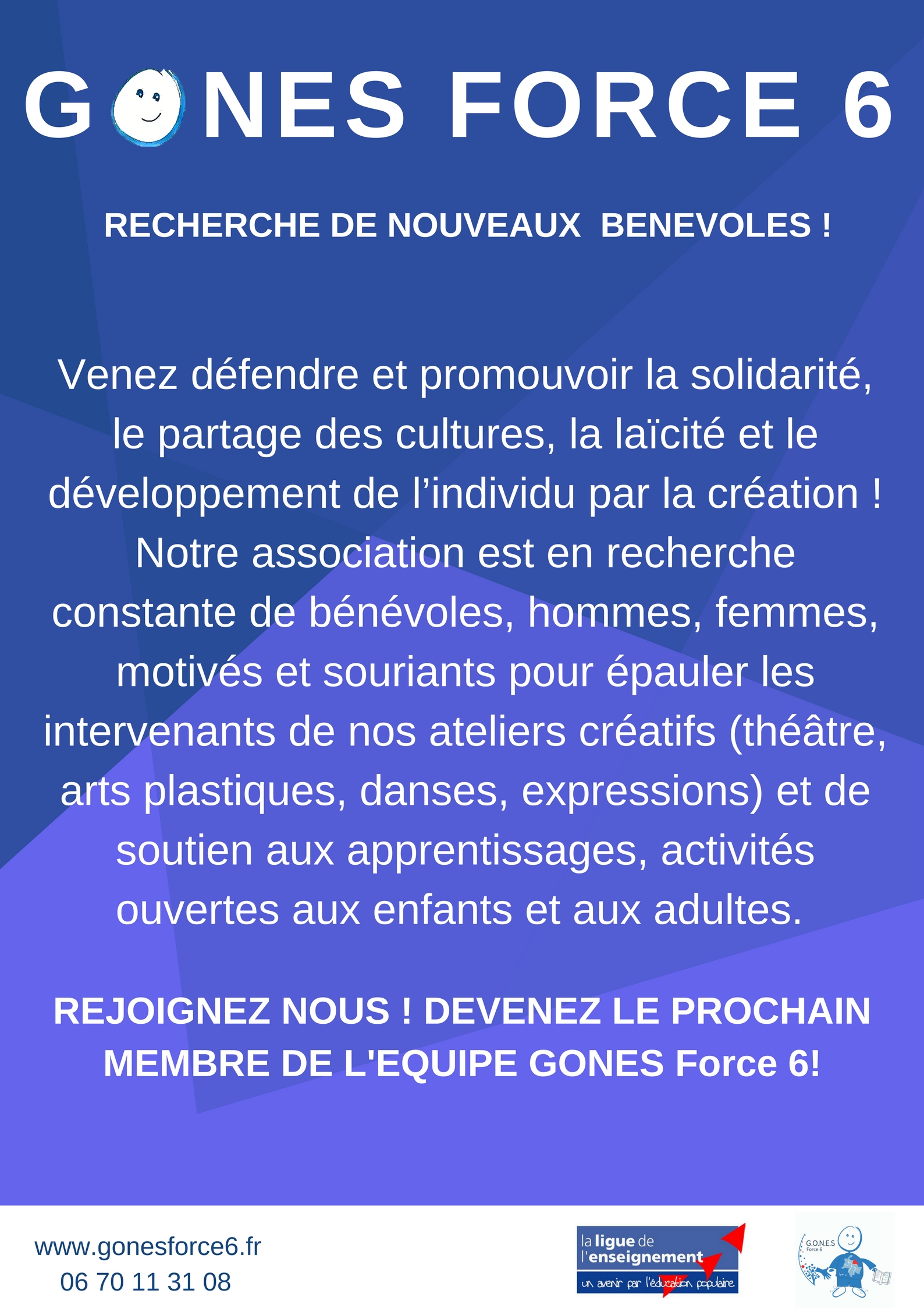 Affiche recherche bénévoles